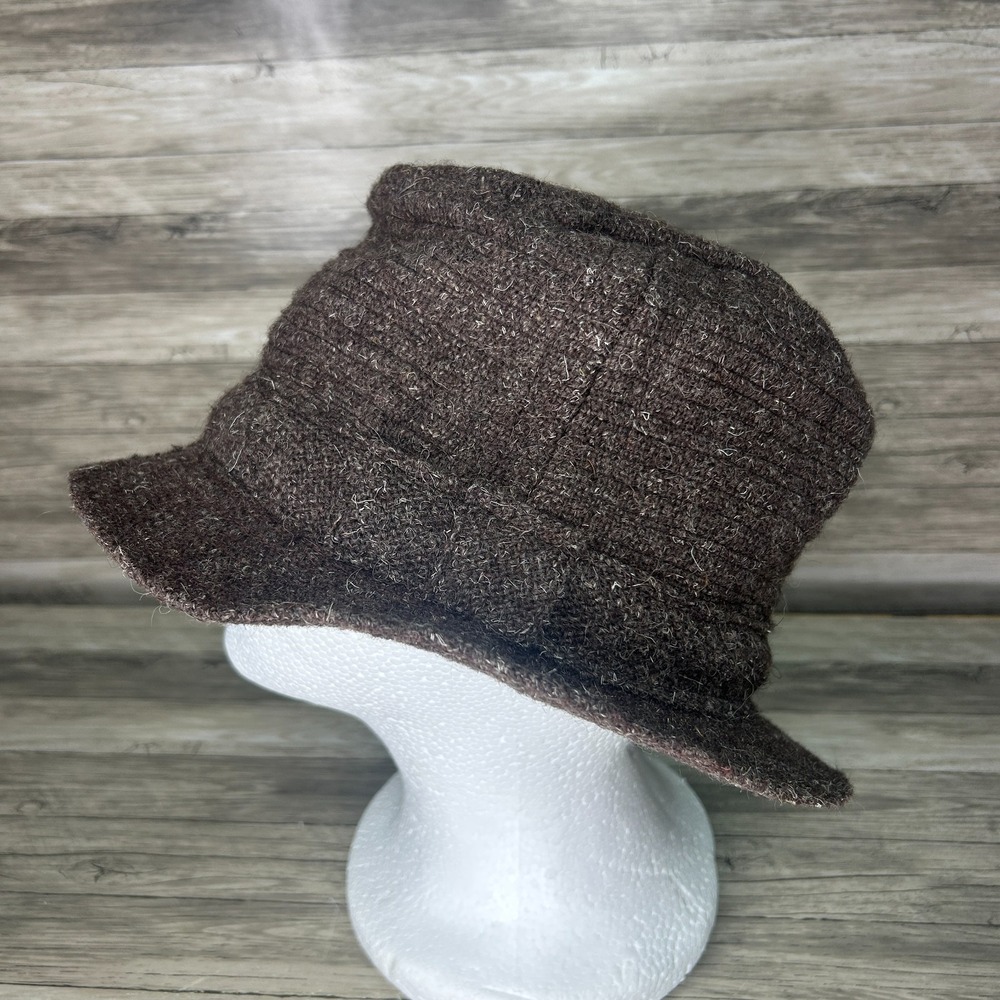 The Original Irish Country Hat Norm Thompson VTG Brown Virgin Wool 7 1/4 Ireland